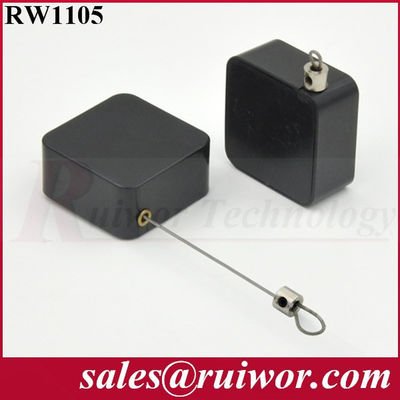 RW1105 Square Retail Security Tether Plus Adjustalbe Lasso Loop By Small Lock And Allen Key For Jewelry Security Display