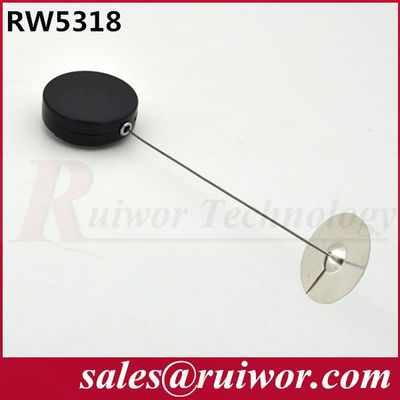 RW5318 Retractable Steel Cable | Round Retractable Security Pull Boxes Metal