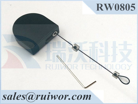 RUIWOR D-Shaped RW0800 Sereis Anti-Theft Pull Box con Mini Size ((28*28*8mm) fornitore