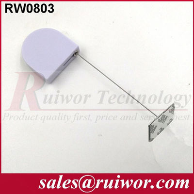 RUIWOR RW0803 Mini ritrattore a cavi a forma di D con estremità di piastra di metallo gommoso fornitore