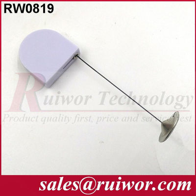 RUIWOR RW0819 Mini Rettractor a cavo a forma di D con estremità di piastra rotonda in metallo adesivo da 22 mm fornitore