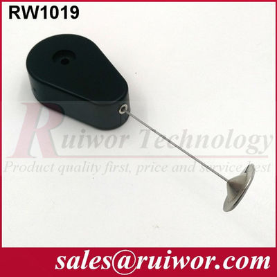 RUIWOR RW1019 Recoiler anti-furto a forma di goccia con fiocco di piastra rotonda di metallo da 22 mm fornitore
