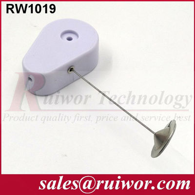 RUIWOR RW1019 Recoiler anti-furto a forma di goccia con fiocco di piastra rotonda di metallo da 22 mm fornitore