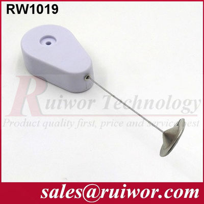 RUIWOR RW1019 Recoiler anti-furto a forma di goccia con fiocco di piastra rotonda di metallo da 22 mm fornitore