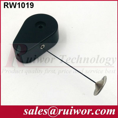 RUIWOR RW1019 Recoiler anti-furto a forma di goccia con fiocco di piastra rotonda di metallo da 22 mm fornitore