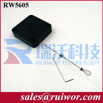 RUIWOR Forma quadrata RW5600 Sereis Box anti-furto multiuso Forza di ritiro MAX 2,5LB/ Lunghezza del cavo MAX 400CM fornitore