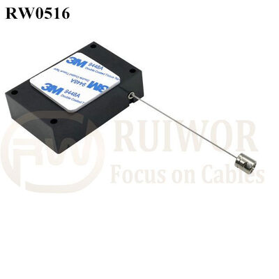 RW0516 Cuboid Anti Theft Pull Box With Side Hole Hardwar Cable End Used For Product Positioning
