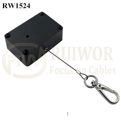 RW1524 Cuboid Multifunctional Retractable Cable With Key Hook Cable End
