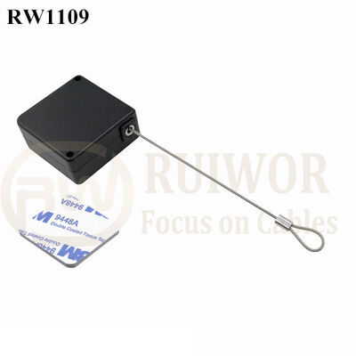 RuiWor RW1109 Slow Retract Anti Theft Display Pulling Box With Fixed Loop End For Open Sale Security Or Home Items Positioning