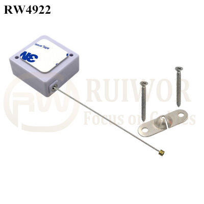 RW4922 Square Ratcheting Retractable Tether Plus Stop Function 10x31MM Two Screw Perforated Oval Metal Plate Connector Installed By Screw