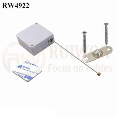RW4922 Square Ratcheting Retractable Tether Plus Stop Function 10x31MM Two Screw Perforated Oval Metal Plate Connector Installed By Screw