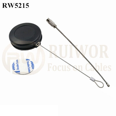 RW5215 Round Anti Theft Retractor Plus Wire Rope Ring Catch