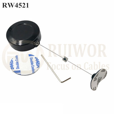 RW4521 Round Display Pull Box Plus 33x19MM Oval Sticky Flexible Rubber Tips
