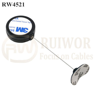 RW4521 Round Display Pull Box Plus 33x19MM Oval Sticky Flexible Rubber Tips