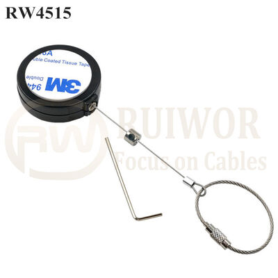 RW4515 Round Display Pull Box Plus Wire Rope Ring Catch