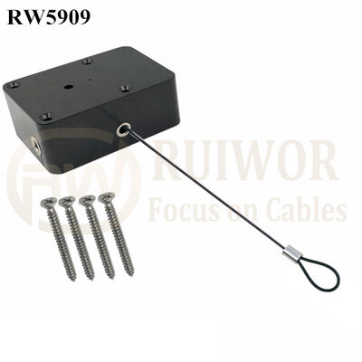 RW5909 Cuboid Heavy Duty Retractable Tether Ratchet Function Optional Plus Size Customizable Fixed Loop End
