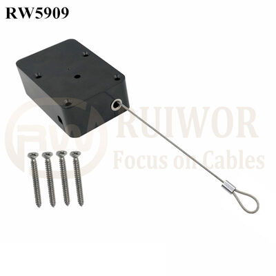 RW5909 Cuboid Heavy Duty Retractable Tether Ratchet Function Optional Plus Size Customizable Fixed Loop End
