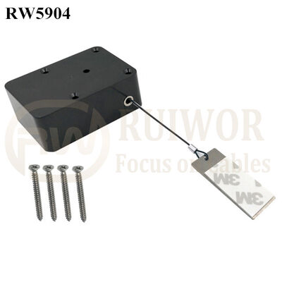 RW5904 Cuboid Heavy Duty Retractable Tether Pause Function Optional Plus Rectangular Sticky Metal Plate