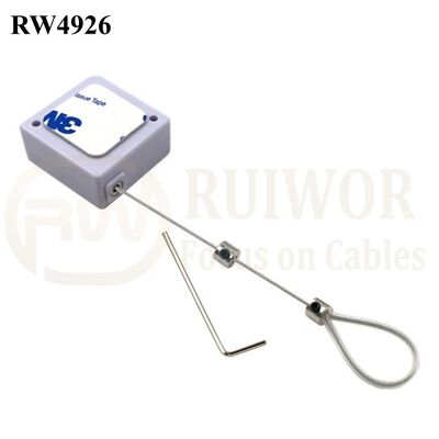 RW4926 Square Ratcheting Retractable Tether Plus Stop Function And Adjustable Wire Loop Coated Silicone Hose