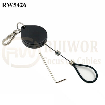 RW5426 Cassetta di sicurezza a forma di cuore con anello in filo di acciaio inossidabile regolabile e tubo in silicone rivestito