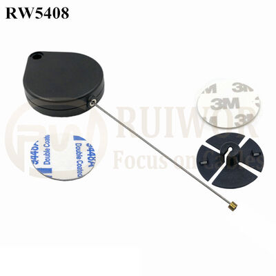 RW5408 Scatola di sicurezza a forma di cuore più Dia 38mm Circolare Adesivo flessibile ABS Placca