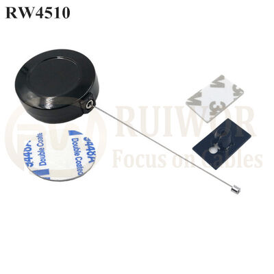 RW4510 Display Round Pull Box Plus 25X15mm Piastra adesiva ABS rettangolare